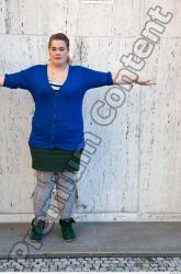 Whole Body Woman T poses White Casual Average